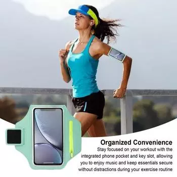 Сумка для мобильного телефона на руку 6,8-дюймовая сумка для хранения мобильного телефона с сенсорным экраном, водонепроницаемая, для занятий спортом на открытом воздухе, бега, пешего туризма, бега, держателя для телефона на руку