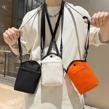 Сумка для мобильного телефона, один и тот же стиль для мужчин и женщин, модная и мини-квадратная сумка 2024 года, новая универсальная сумка-мессенджер с простыми сменными ключами