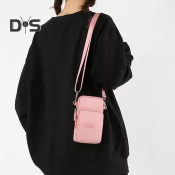 Сумка для мобильного телефона с регулируемым ремешком, несколькими отделениями, застежкой-молнией, сумка для телефона через плечо с отверстием для наушников, дорожный чехол, сумка через плечо, удостоверение личности, ключи темно-фиолетового