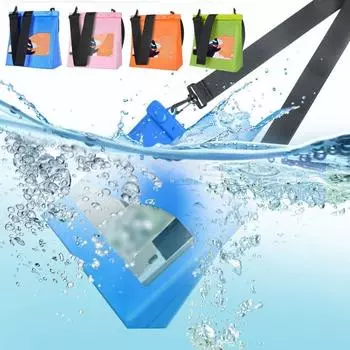 Сумка для мобильного телефона с регулируемым плечевым ремнем, большая вместительная пляжная сумка-тоут из ПВХ, летняя сумка через плечо оранжевый