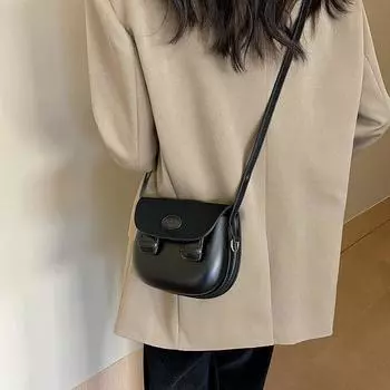 Сумка для мобильного телефона в стиле ретро Майяра для женщин 2024 года, универсальная, с текстурой, через плечо, седельная сумка коричневый