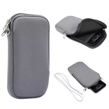 Сумка для мобильного телефона, водонепроницаемая, универсальная, на шею, на молнии, с карманом на шее, с защитой от царапин, для карт, для телефона, портативная сумка на шею XL синий