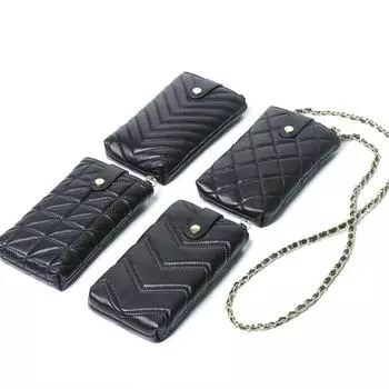 Сумка для мобильного телефона женская кожаная вышитая косая сумка Span мини овчина цепочка маленькая сумка модная сумка для мобильного телефона Tide