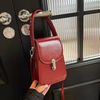 Сумка для мобильного телефона, женская сумка-мессенджер 2024 года, новая летняя мини-сумка, высококачественное ощущение, иностранный стиль, серебристая модная портативная маленькая сумка чёрный