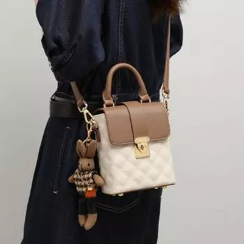 Сумка для мобильного телефона Женская сумка через плечо Кожаная поясная сумка Весна Лето Премиум Мини Сумка