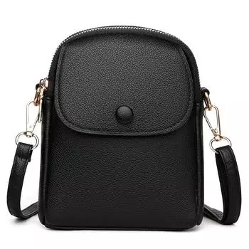 Сумка для мобильного телефона, женская сумка через плечо, сумка через плечо чёрный
