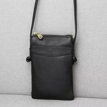 Сумка для мобильного телефона женская весенне-летняя модная кожаная маленькая сумка через плечо с бахромой из мягкой кожи мини-сумка-мессенджер из мягкой коровьей кожи серый