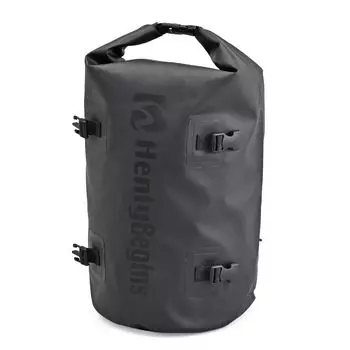 Сумка для мотоцикла Henly Begins Daytona водонепроницаемая 30 л с ремнем для фиксации сиденья, черная 41379, рюкзак/сиденье DH-766 чёрный