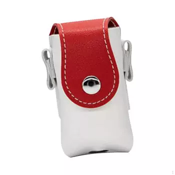 Сумка для мяча для гольфа, защитная сумка для переноски, очаровательный держатель для футболки из искусственной кожи Red White