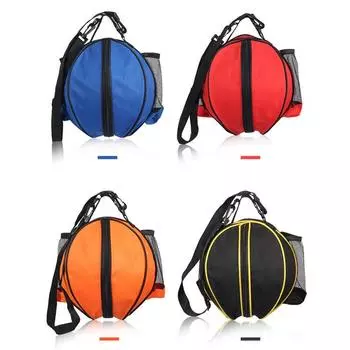 Сумка для мяча круглой формы для баскетбола, футбола, волейбола, рюкзака for # 7 basketball чёрный