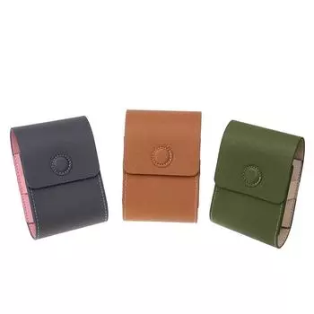 Сумка для мячей для гольфа, магнитный чехол для дальномера, противоударный водонепроницаемый кожаный чехол для дальномера, портативная поясная сумка для хранения мячей для гольфа коричневый