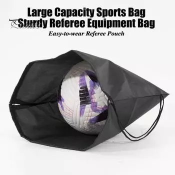 Сумка для мячей, сумка для переноски одного мяча для баскетбола, волейбола, футбола, американского футбола, сумка на ремне через плечо, сумка для хранения мячей чёрный