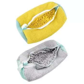 # Сумка для мытья обуви из пушистого волокна, кроссовки из полиэстера, сетка для стирки для квартиры Stora темно-коричневого