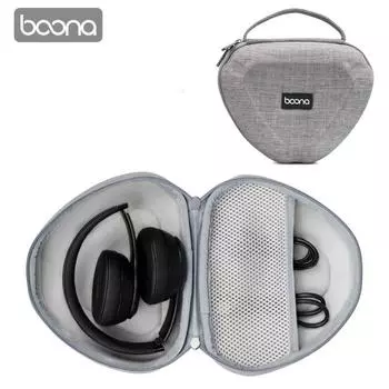 Сумка для наушников Boona Sony с беспроводной Bluetooth-коробкой для хранения наушников EVA Box серый