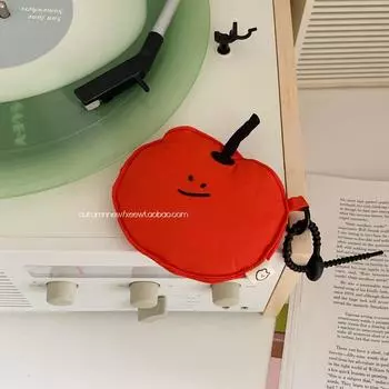 Сумка для наушников Мягкая Противоударная Устойчивая к трению Подходит для Apple AirPods Чехлы для наушников Мини-подвеска Чехол для наушников Huawei 4A Within 7*5*2.5cm Tomato Red