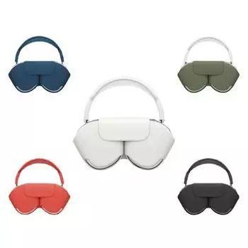 Сумка для наушников с защитой от падений и царапин Портативный кожаный чехол для наушников чёрный