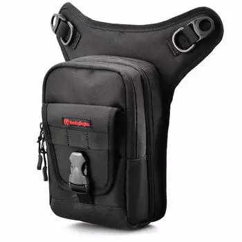 Сумка для ног мотоцикла Henly Begins Daytona из полиэстера, вмещает ПЭТ-бутылки, сумка-кобура 3, черная 98659, 1,5 л, 3 отделения, DH-729 чёрный