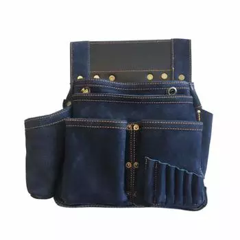 Сумка для ногтей Fukuro Club из нубука, тип 6 ИНДИГО синий