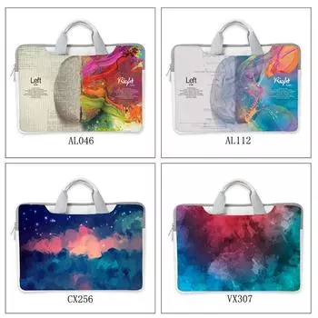 Сумка для ноутбука 13,3 14 15,6 17,6 дюймов, водонепроницаемая сумка через плечо из искусственной кожи с ремешком и ручкой для переноски ноутбука 12 inch