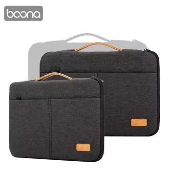 Сумка для ноутбука 14 15,6 дюймов Чехол для ноутбука Macbook HP Dell Acer Противоударный компьютерный портфель Дорожный деловой мужской чехол 14-inch темно серый