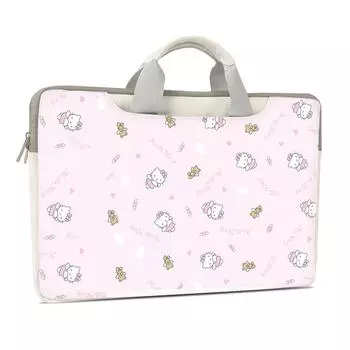 Сумка для ноутбука DIY Cartoon 13.3, чехол для ноутбука 14, 15,6, 17,6 дюймов, водонепроницаемая сумка через плечо из искусственной кожи с ремешком и ручкой для переноски 12inch