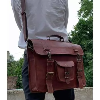 Сумка для ноутбука для мужчин, сумка для женщин, сумка для ноутбука, офисная сумка, офисный портфель, 16-дюймовая сумка для ноутбука, сумка через плечо, рюкзак для мужчин 16 x 12 x 4 in коричневый