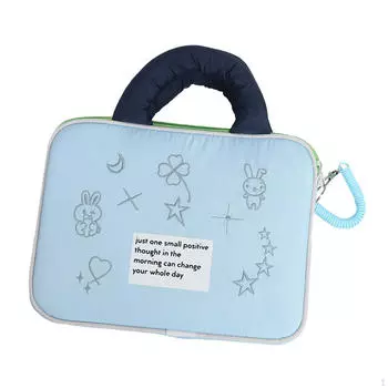 Сумка для ноутбука для женщин, утолщенный чехол для переноски компьютера и планшета 11 inches синий