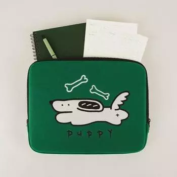Сумка для ноутбука с вышивкой ANF, Puppy