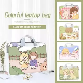 Сумка для ноутбука своими руками, чехол для ноутбука 13, 14, 15, 16, 17 дюймов, сумка через плечо для Macbook/Dell/HP/Asus/Lenovo, многоразмерная сумка с рисунком 13-13.3inch