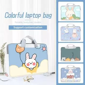 Сумка для ноутбука своими руками, симпатичный чехол для ноутбука, водонепроницаемая многоцелевая сумка через плечо 13, 14, 15, 16, 17 дюймов для Macbook/HP/Lenovo/Acer 13-13.3inch