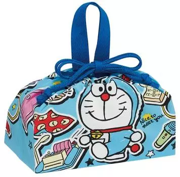 Сумка для обеда скейтера с завязками, наклейка «Дораэмон», сделано в Японии KB7-A