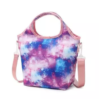 Сумка для обеда Tie Dye Star Space Student Изолированная сумка Bento Сумка для обеда One Size