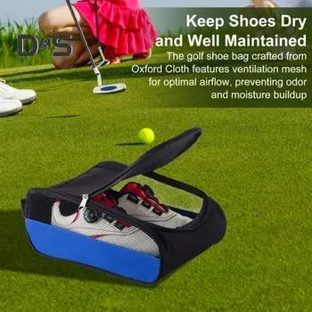 Сумка для обуви для гольфа Сумки-переноски для обуви на открытом воздухе с застежкой-молнией Дорожные сумки-переноски для спортивной обуви Сумки-тоуты Аксессуары для гольфа для мужчин и женщин A красный