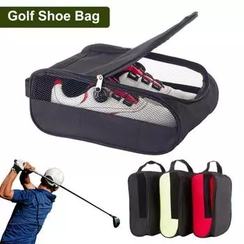 Сумка для обуви для гольфа, сумки-переноски для обуви на открытом воздухе с застежкой-молнией, дорожная сумка для переноски спортивной обуви A красный