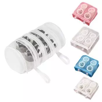 Сумка для обуви для стиральной машины, антидеформационная портативная сетчатая сумка для белья, сумки для хранения обуви для защитной обуви 28 x 24.5 x 8cm белый