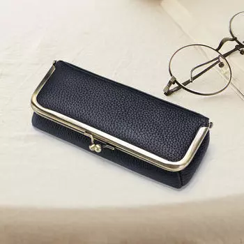 Сумка для очков Футляр для очков для мелких предметов Карандаш для бровей На открытом воздухе В помещении чёрный