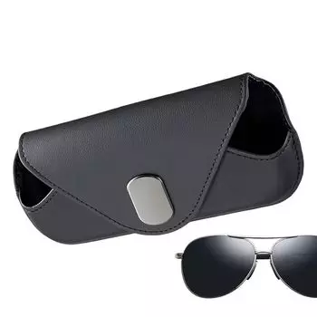 Сумка для очков с магнитным креплением на автомобильный козырек, органайзер для очков в автомобиль, билеты чёрный