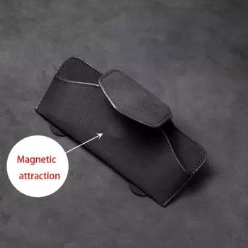 Сумка для очков Зажим для очков Автомобильные аксессуары Зажим для очков Солнцезащитный козырек Чехол для хранения карт Мужской синий