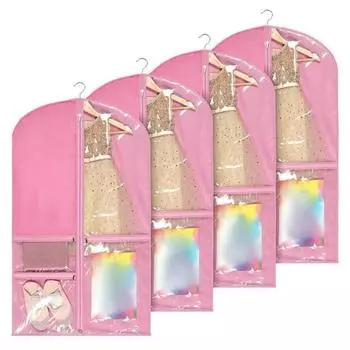 Сумка для одежды, водонепроницаемая, пылезащитная, подвесная, с несколькими карманами, на молнии, сумка для хранения одежды фиолетовый