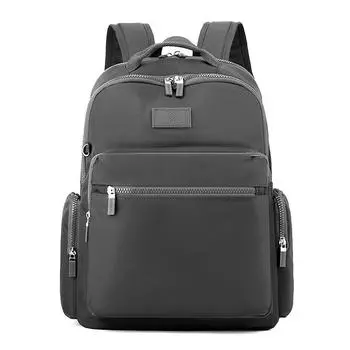 Сумка для отдыха и путешествий, рюкзак Trend, большой емкости, нейлоновый женский простой модный рюкзак чёрный