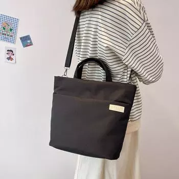 Сумка для отдыха на одно плечо, наклонная большая вместительная сумка для пригородных поездок, женская студенческая сумка-тоут