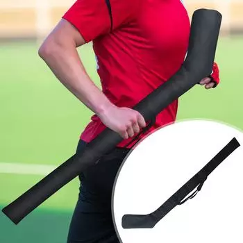 Сумка для палочек, полиэстер, вмещает до 3 клюшек для пожилых людей, мягкий плечевой ремень, регулируемый ремень с пряжкой, черный One Size чёрный