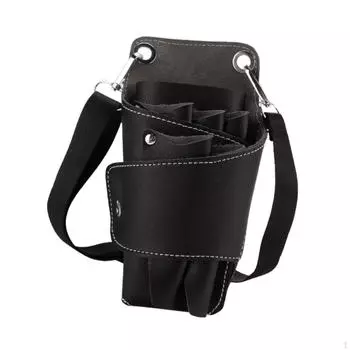 Сумка для парикмахерских инструментов, рюкзак для ножниц, многофункциональная кожа с ремнем, легко моется