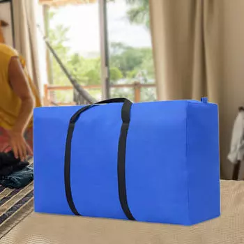 Сумка для переезда Duffle многоразовая прочная многофункциональная тканая сумка для хранения одежды и игрушек синий