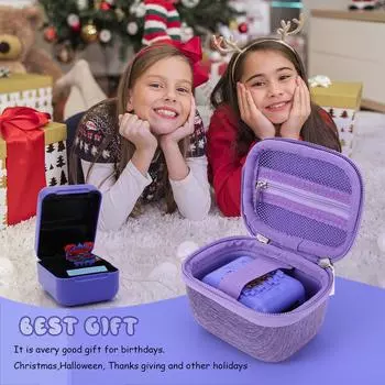 Сумка для переноски цифрового органайзера для домашних животных Bitzee, защитный чехол, интерактивная виртуальная электронная игровая консоль для домашних животных, дорожная сумка для хранения светло-серый