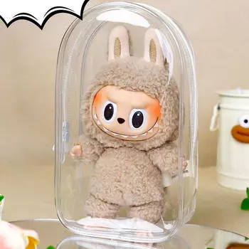 Сумка для переноски кукольных фигурок, компактный органайзер с брелком для коллекционеров чистый