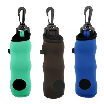 Сумка для переноски мяча для гольфа, держатели для футболок для гольфа, водонепроницаемая сумка с зажимом для занятий гольфом зелёный