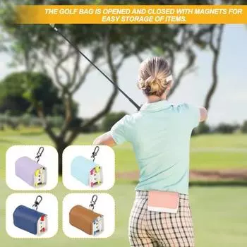 Сумка для переноски мячей для гольфа, большая вместительная пыленепроницаемая, устойчивая к царапинам, вращающаяся на 360 градусов сумка для аксессуаров для гольфа, держатель для футболки королевский синий