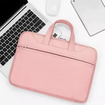 Сумка для переноски ноутбука Большая вместимость Несколько отделений Водонепроницаемый дизайн Карман на молнии Сетка 15Inch мятный зеленый/серый