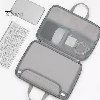 Сумка для переноски ноутбука Большая вместимость Несколько отделений Водонепроницаемый дизайн Карман на молнии Сетчатые сумки Сумка для ноутбука и планшета 15Inch